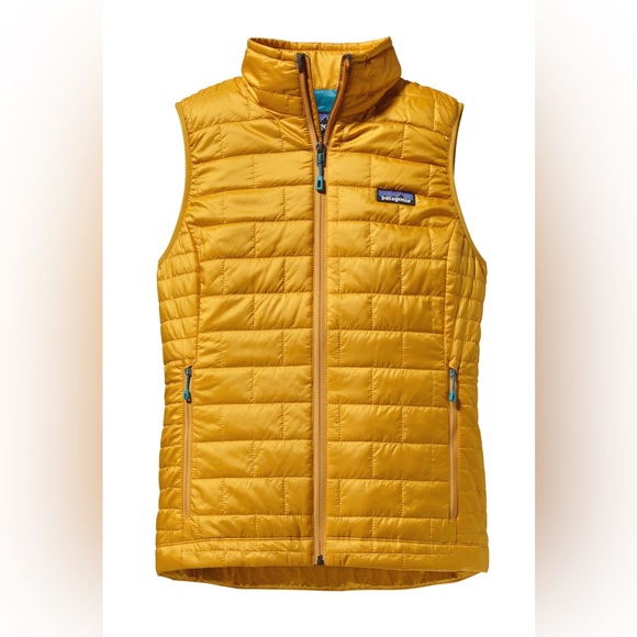 Patagonia nano puff vest Yellow women’s size medium - Picture 1 of 7
